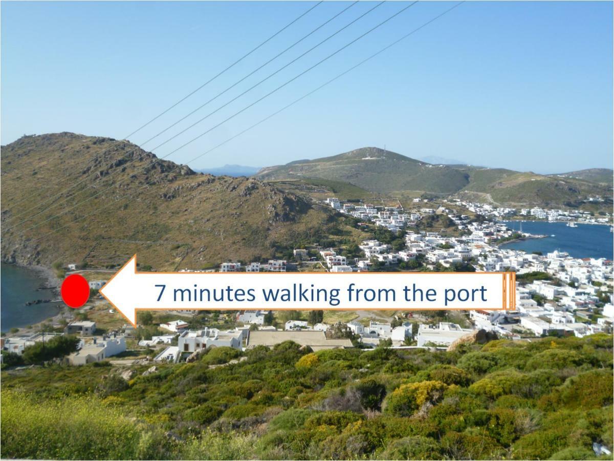Oklaca Patmos Beach Rooms Σκάλα Εξωτερικό φωτογραφία